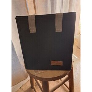 Tasty Food New Reusable Black Insulated Thermal Lunch Box